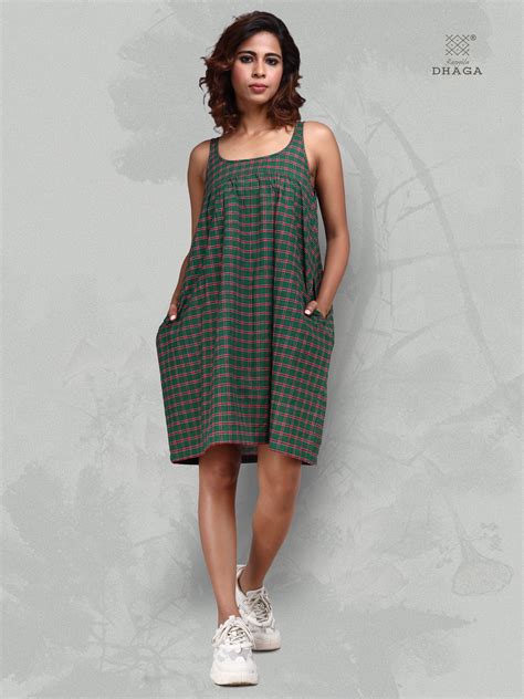 Buy Now Dress Gamcha Fashion Handloom Cotton Fabric (Blue) – Rangila Dhaga