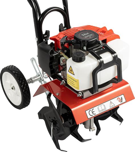 Amazon.com : ZERNEIL Gas Powered Tiller Cultivator Rototiller, 2-Stroke ...