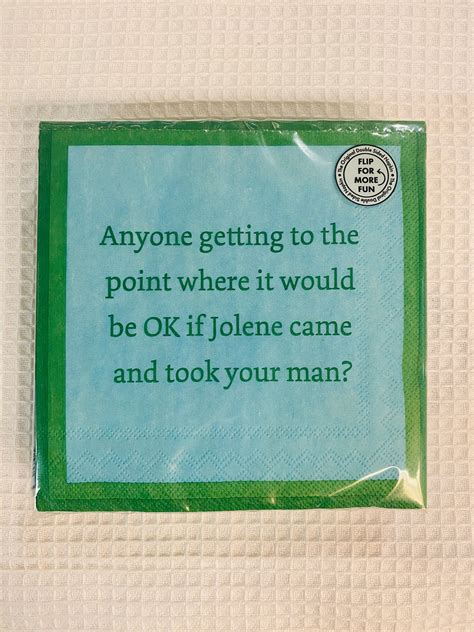 Humorous Reversible Cocktail Napkin 8 Cups of Water – Joshua & Company