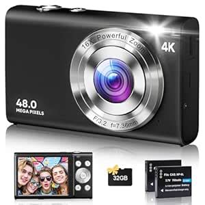 Buy Digital Camera, 4K Autofocus Cameras for Photography, 48MP Anti ...