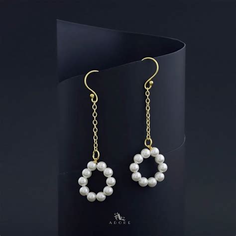 Starlight Round Pearl Chain Drop – Adore By Priyanka