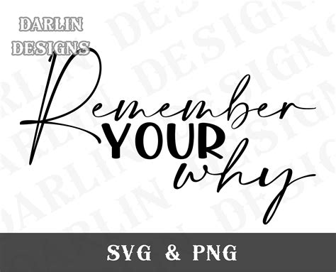 Remember Your Why SVG PNG Self Love SVG Inspirational Svg Christian Svg ...