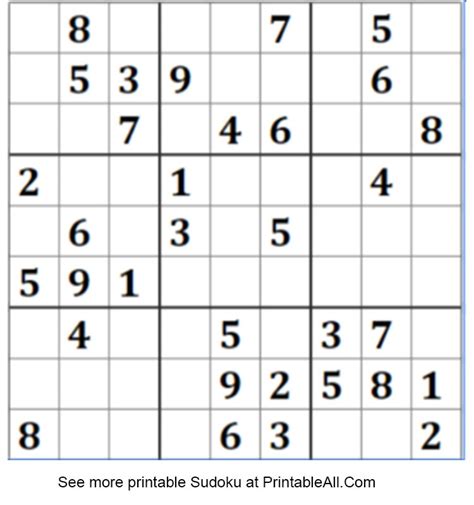 Easy Sudoku Printable 的图像结果