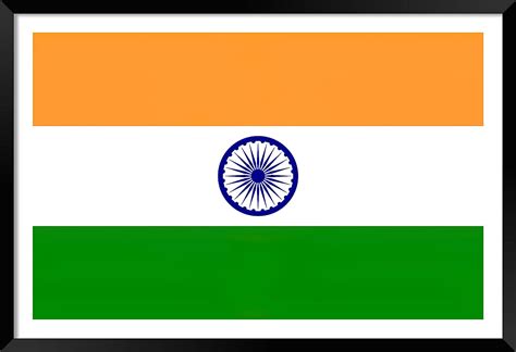 DBrush Indian National Flag Wooden Framed Painting Laminated Coated ...