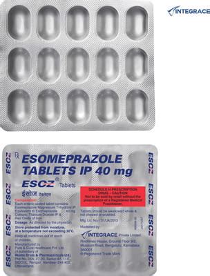 Esoz Tablet: Uses, Side Effects, Price, Dosage & More Info - PharmEasy