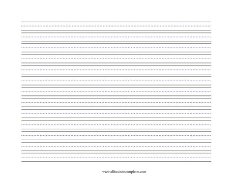 Printable Lined Paper Landscape Pdf