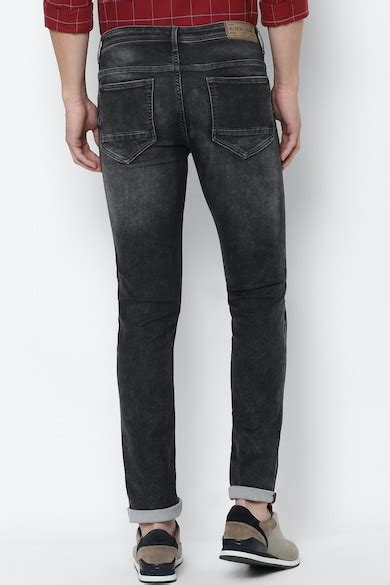 Buy Men Black Super Slim Fit Dark Wash Jeans Online - 667943 | Allen Solly