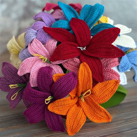 Lilies - Handcrafted Crochet Flowers – Magic Needles