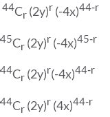 General Terms in Binomial Expansion, Class 11 Mathematics NCERT Solutions