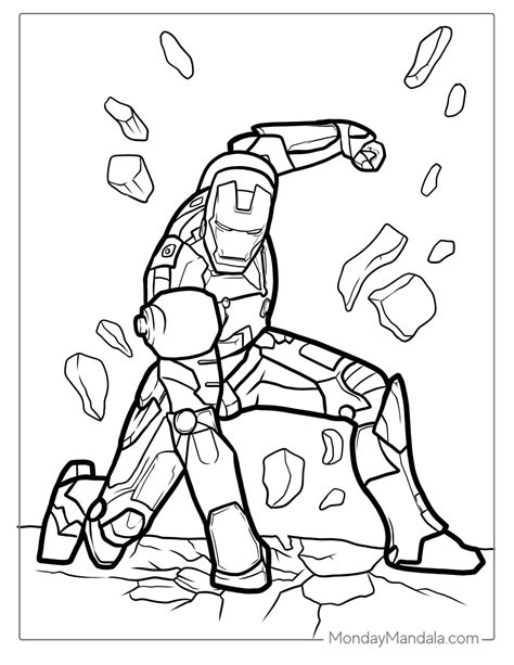 Coloring Sheets Iron Man