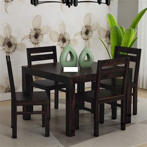 AL Aayat Furniture's Sheesham Wood Dining Table with 4 Chairs | 4 ...