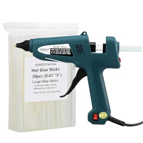 Glue Gun,100W Industrial Glue Gun High Temperature Hot Melt Glue Gun+ ...