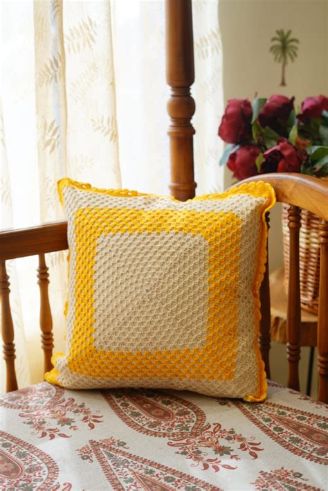 Cushion covers - crochet cushion covers Size:16*16 Inches – Decordiary ...