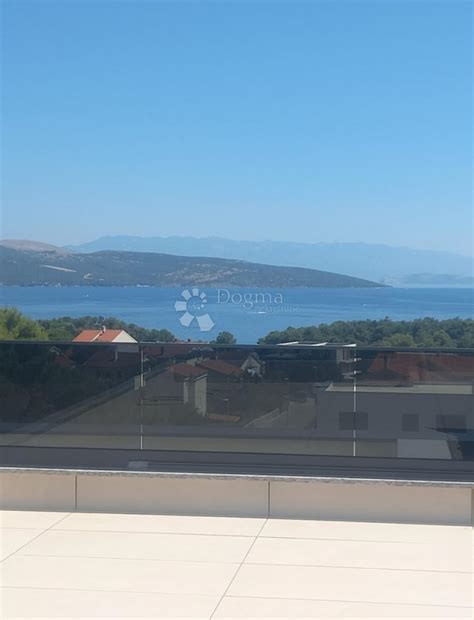 Novogradnja sa pogledom na more - Krk, apartman, površina 78,91m2