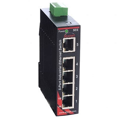 RED LION, Unmanaged, DIN Rail, Ethernet Switch - 817NX5|SL-5ES-1 - Grainger
