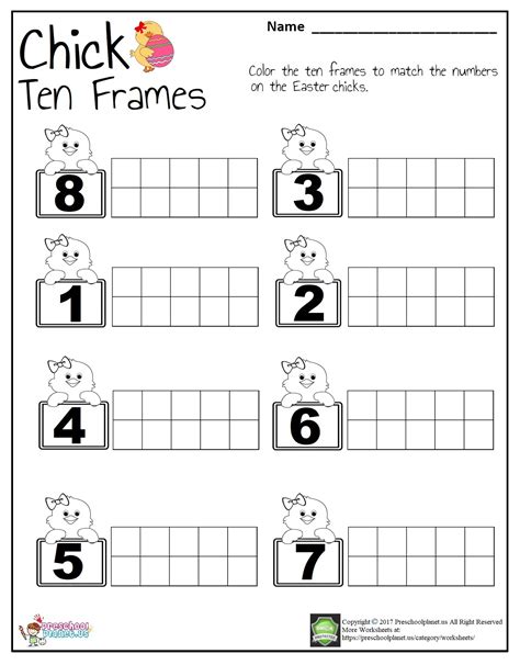 Free 10 Frame Printable: Math Fun! - Printables for Everyone