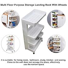 HARIVAR MART Plastic 4-Tier Space Saving Storage Rack Organizer ...
