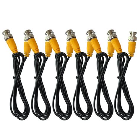 ANVISION 6-pack Black 1m/3.3ft BNC Male to BNC Male Coax Jumper Cable ...