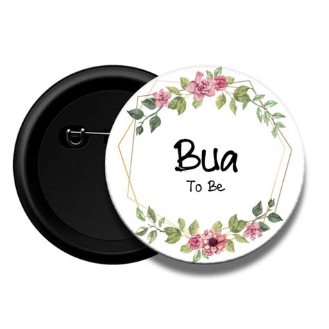 Bua to be - Baby Shower Button Badge – Creator Store