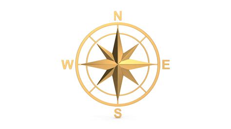 Compass Rose - 3D Model by hdpoly