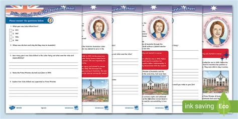 Julia Gillard Facts - Differentiated Fact File - Twinkl