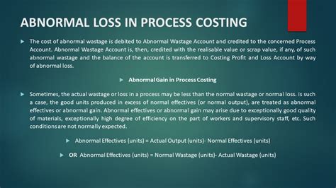 Image result for Normal Loss in Process Costing