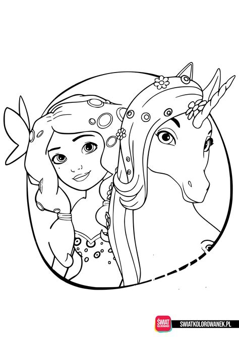 Kolorowanki Mia i Ja - ŚwiatKolorowanek.pl