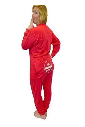 Buy Red Union Suit with Funny Butt Flap NO Entry (S) at Amazon.in