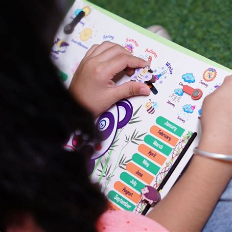 JoGenii |The Funny Mind 7 Activities Panda Teaching Clock & Calender ...