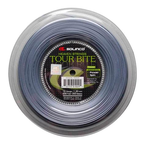 Solinco Tour Bite 200M Tennis String Reel, Grey – Prokicksports