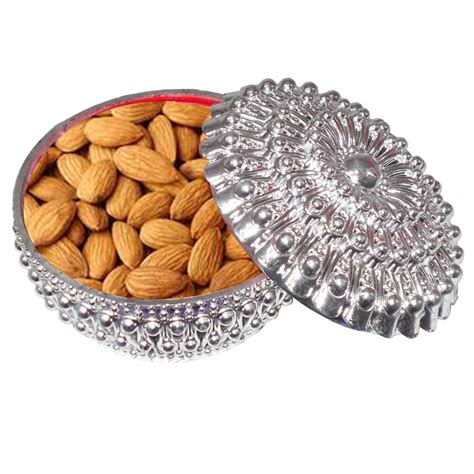 Buy Decorative Bowl with Lid for Candy Box, Dry Fruit Box Online at Low ...