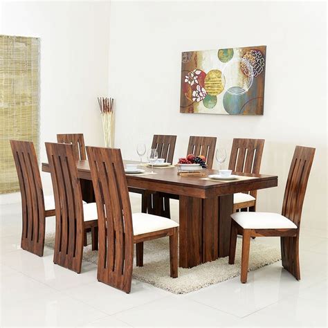 Mamta Decoration Sheesham Wood Dining Table Set for Living Room with 8 ...
