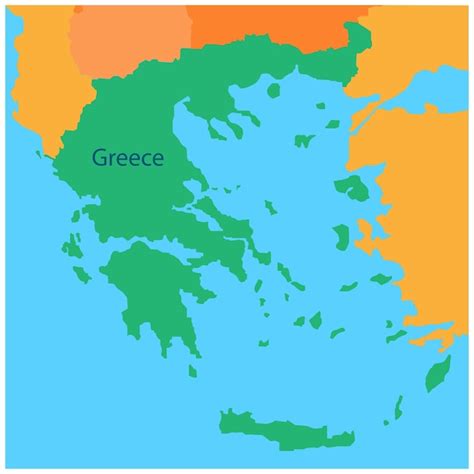 Griechenland-Kartenhintergrundvektor | Premium Vektor