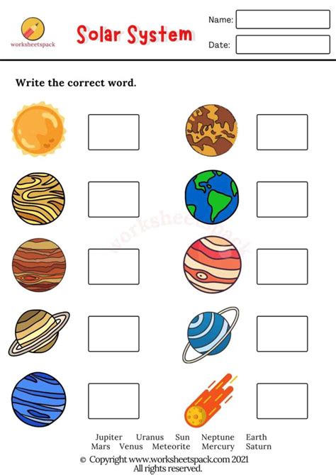 Problem Solving Solar System Worksheets 的图像结果