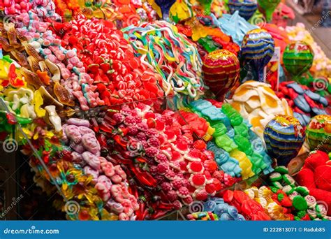 Colorful Sweet Jelly for Sale in Spanish Market Editorial Photo - Image ...