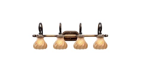 Golden Lighting 8755-BA4 FCB Genevieve 4 Light Bath Fixture | Build.com