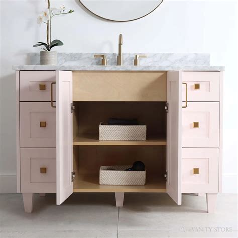 Bridgeport 48" Champagne Pink Bathroom Vanity - Teodor Vanities United ...