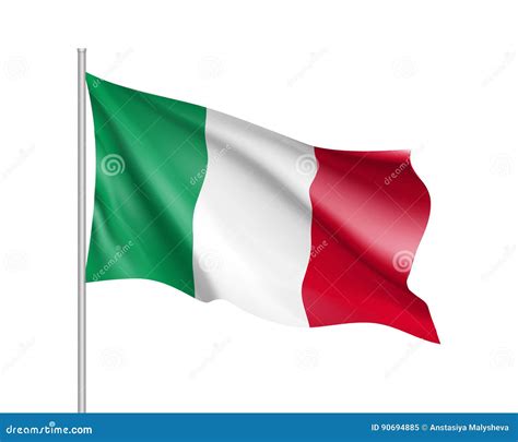 National Flag of Italy Country. Stock Vector - Illustration of italian, business: 90694885