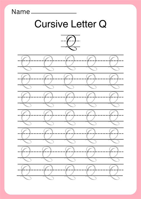 Capital Letters Cursive Writing Worksheets A to Z With PDF