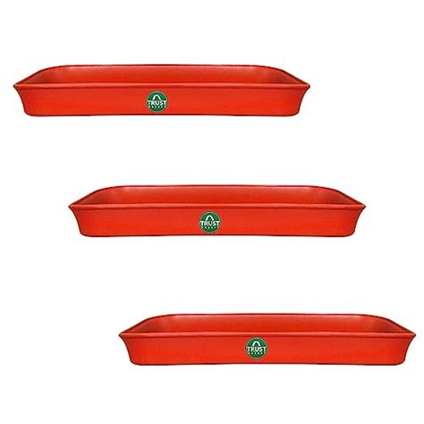 TrustBasket UV Treated Rectangular Bottom Tray (Plate/Saucer) Suitable ...