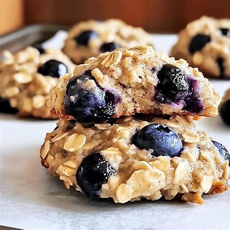 Banana Blueberry Breakfast Cookies