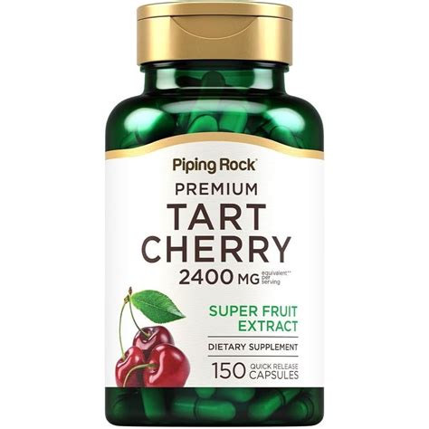 Piping Rock Tart Cherry Extract Capsules 2400mg | 150 Pills | Premium ...