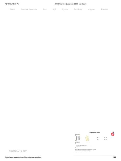 Image result for JDBC Interview Questions