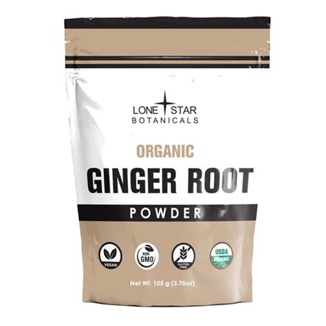 Lone Star Botanicals Organic Ginger Root Powder -- 3.7 oz - Vitacost