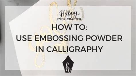Image result for How to Use Embossing Powder
