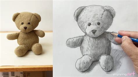 Pencil Sketch Of Teddy Bear at PaintingValley.com | Explore collection ...