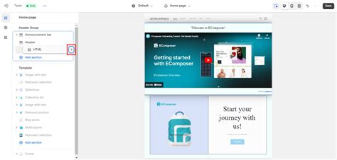 Image result for Custom HTML Section