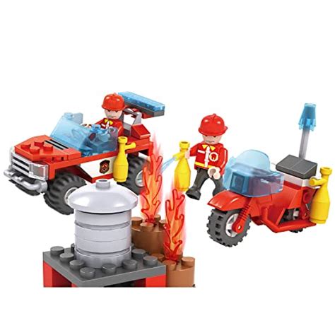 Buy IndusBay® 107 Pieces , Fire Brigade Fire Fighter Mini Construction ...