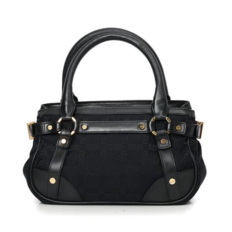 Shop Preloved Versace Black Nylon La Medusa Hand Bag 100% Authentic ...