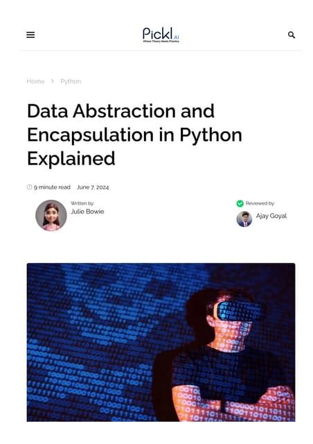 Difference Between Python Encapsulation and Abstraction 的图像结果